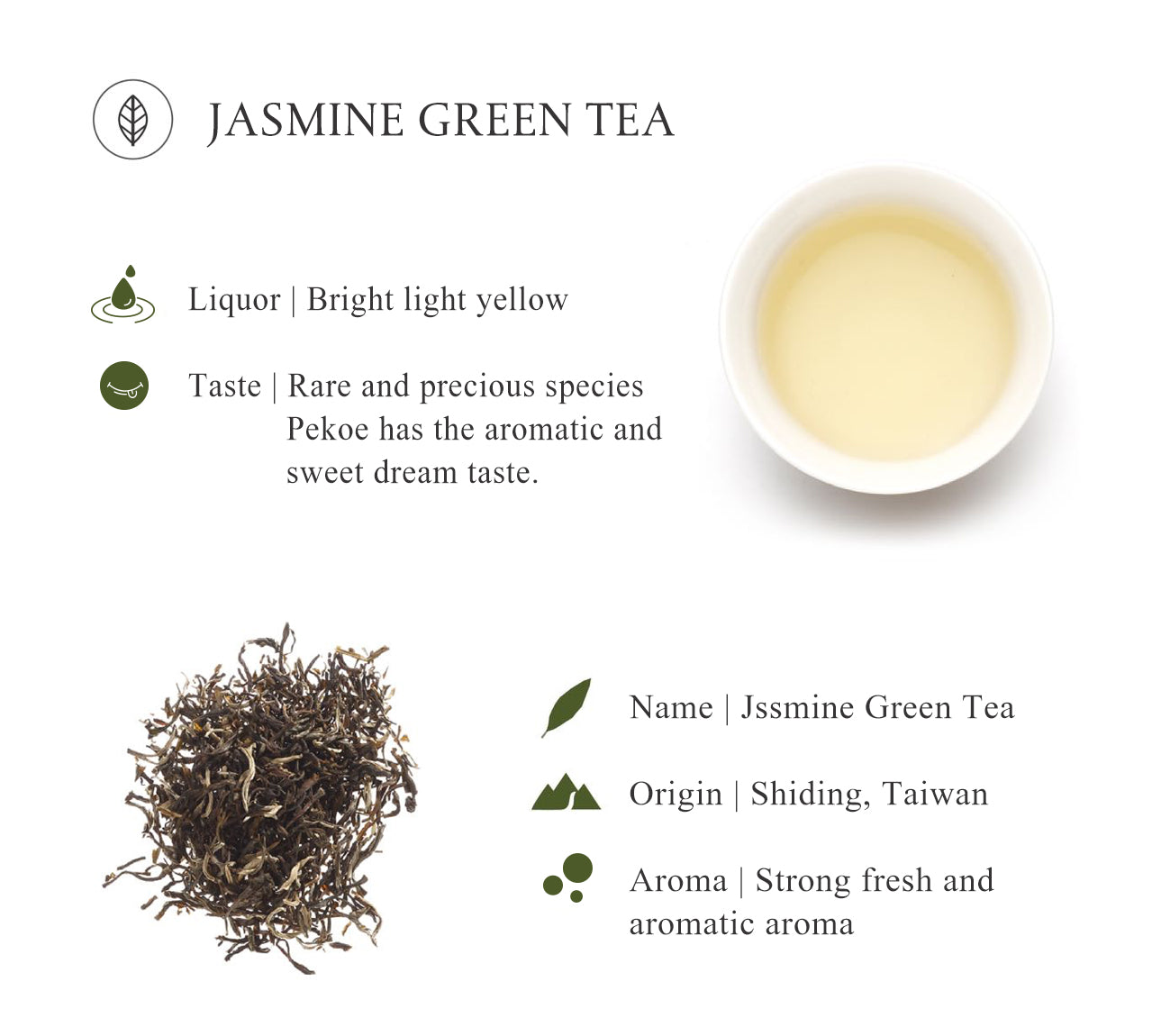 JSY Jasmine Loose Leaf Green Tea 300g Recycle Bag
