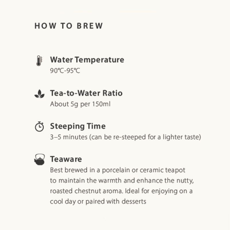 Japanese Blended Tea Chestnuts Black Tea 75g