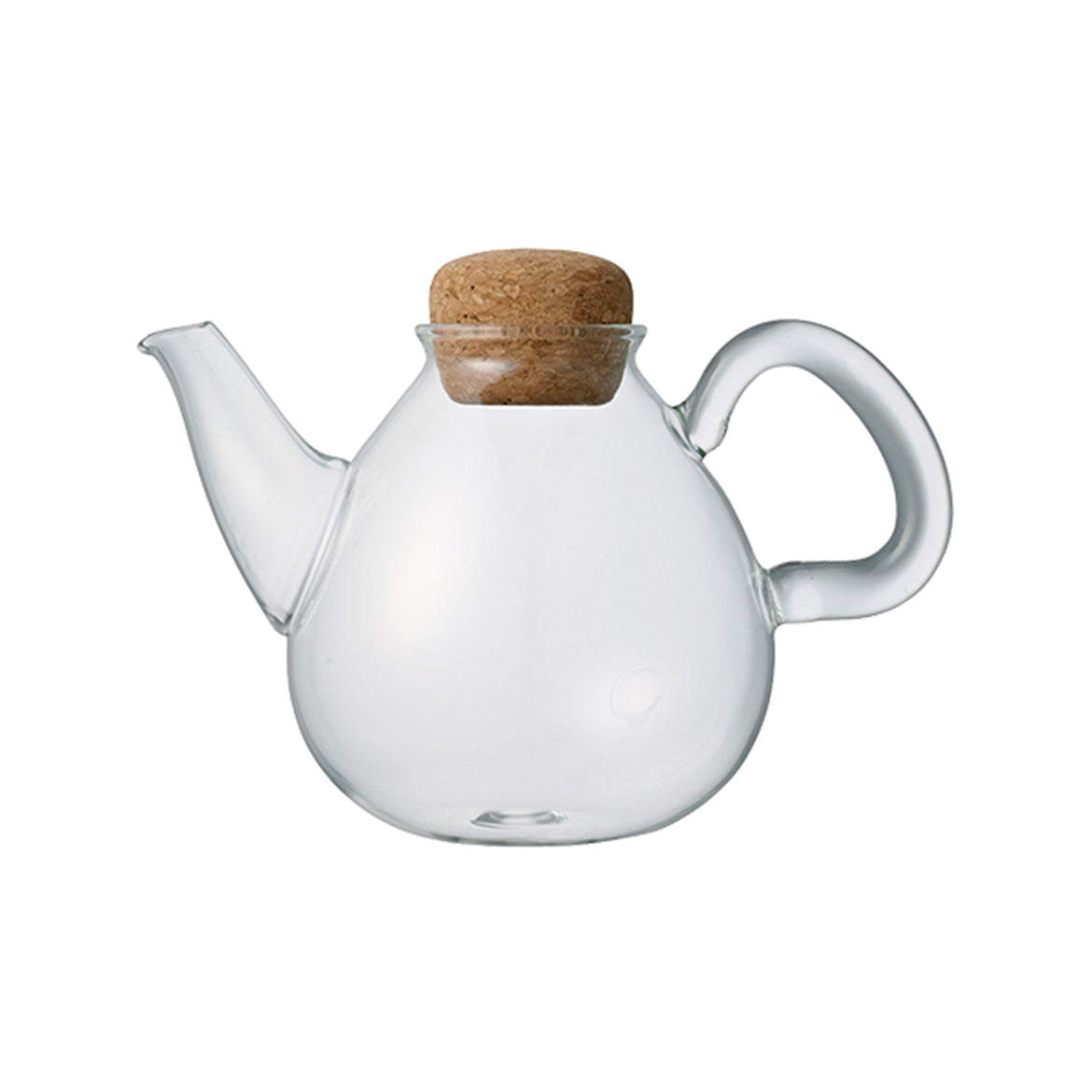Kinto Cork Stopper Heat-resistant Glass Teapot 450ml Plump Pot