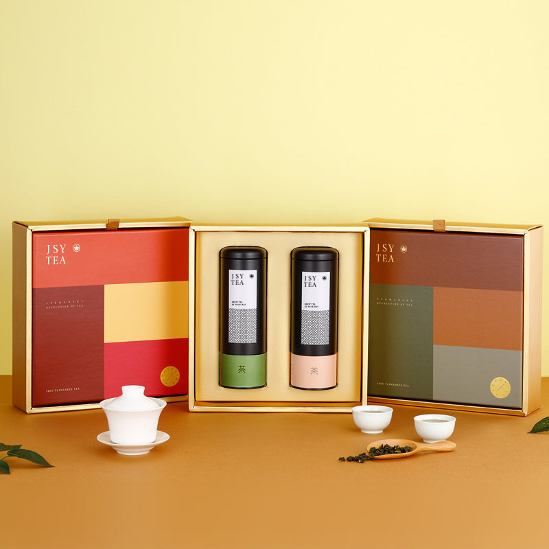 JSY Rising Sun Gift Box 150g (Tie Guan Yin 100g+Ruby Rlack Tea 50g)