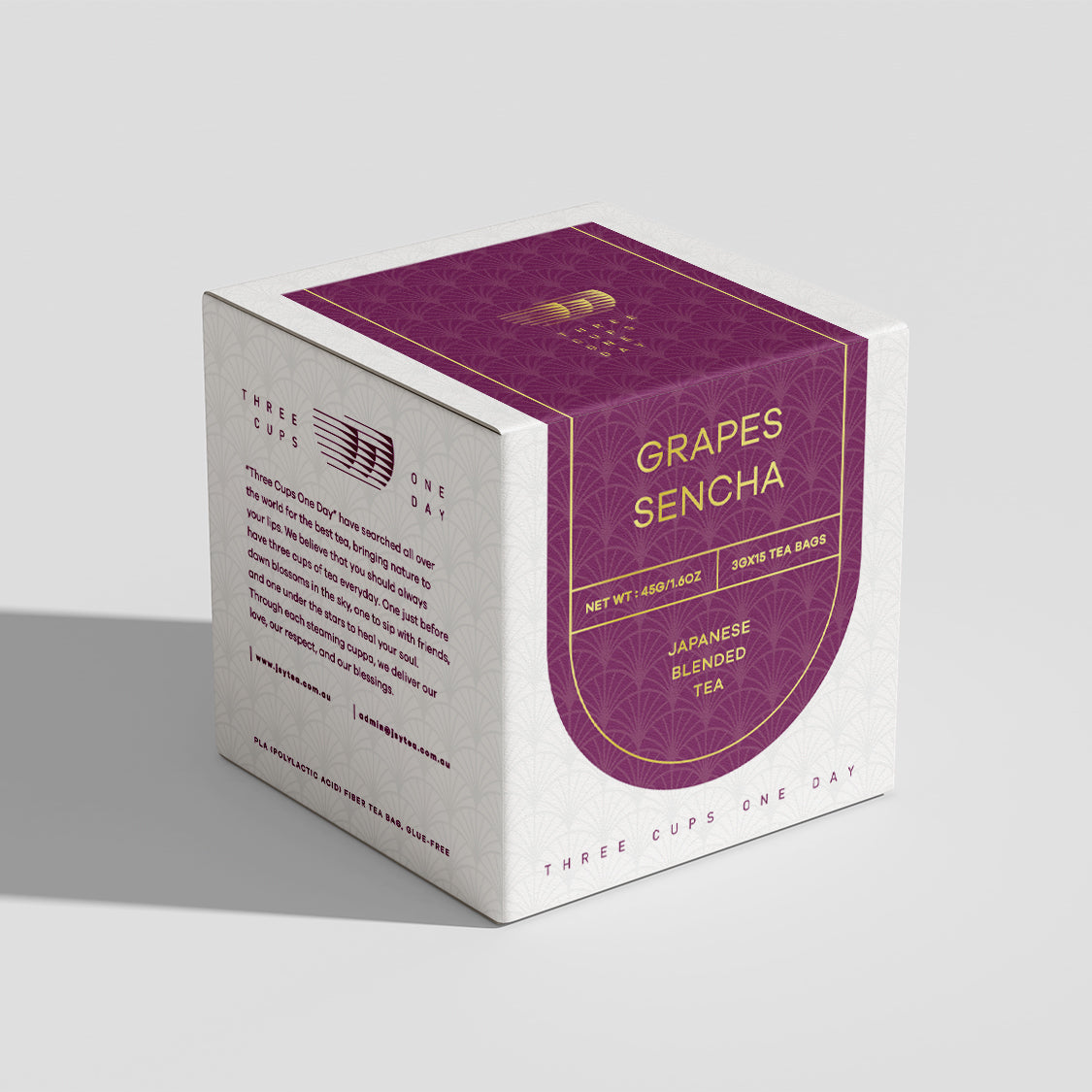 Japanese Blended Tea Grapes Sencha Tea Bags-15pcs Tea Bags