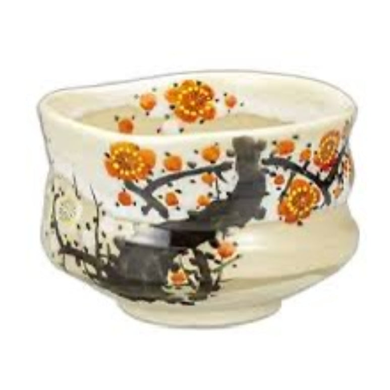 Japanese Kutani-ware matcha bowl
