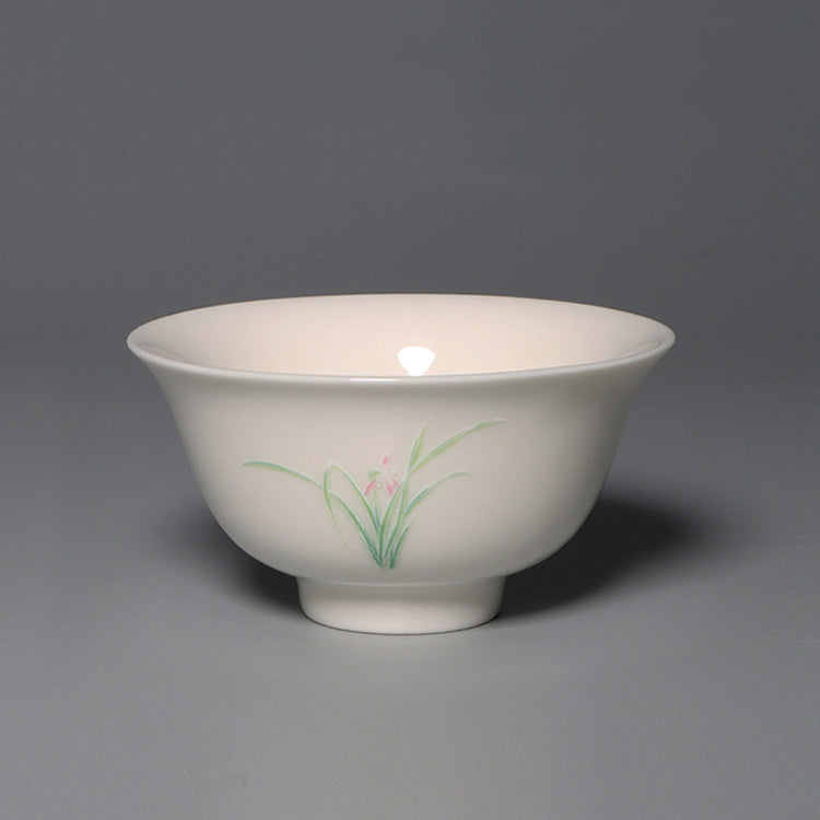 Orchids Tea Set Combination(Orchids Tea Pot+Orchid Small Cup+Orchid Friendship Cup)