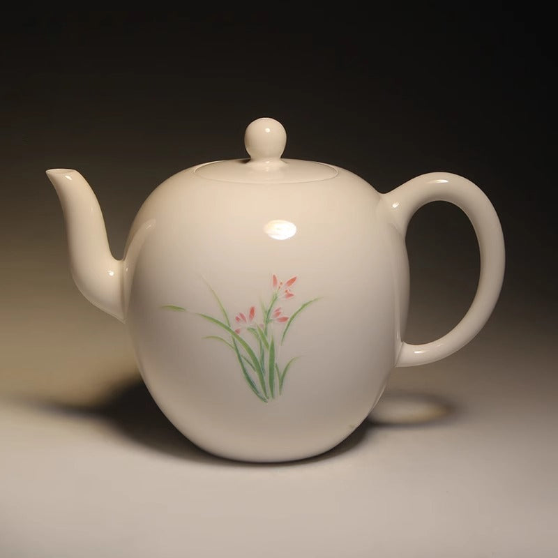 Orchids Tea Set Combination(Orchids Tea Pot+Orchid Small Cup+Orchid Friendship Cup)