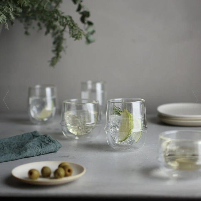 Kinto Double Wall Iced Tea Glass 350ml