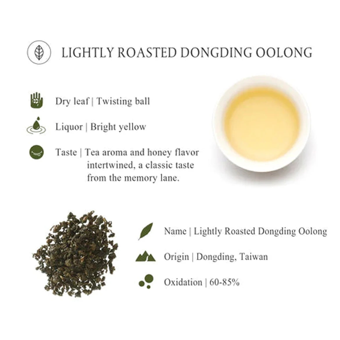 JSY Lightly Roasted DongDing Oolong Tea 600g Recycle Bag High Mountain Loose Leaf Premium Tea