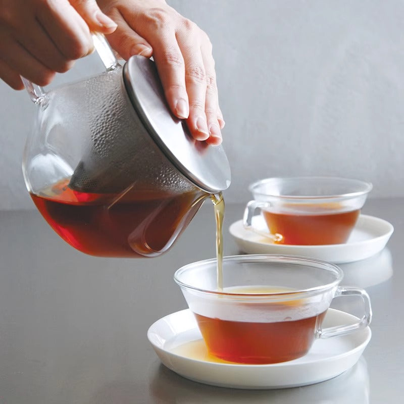 Kinto Carat Teapot Glass Teapot With Filter 600ml