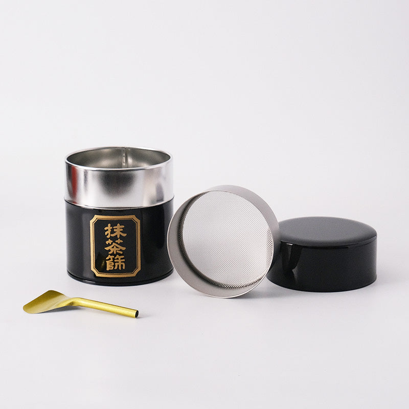 Japanese Tea Can Matcha Sieve Jar