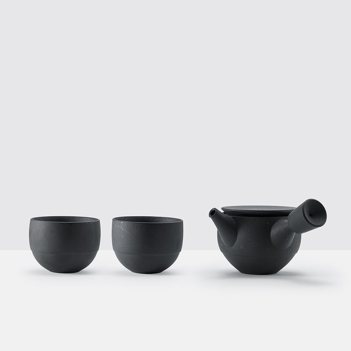 Flat-Top Side Handle Teapot Set