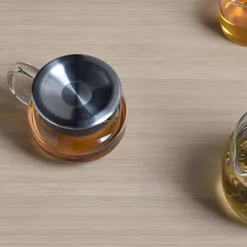 Kinto One Touch Teapot 450ml Glass Teapot With Filter Screen