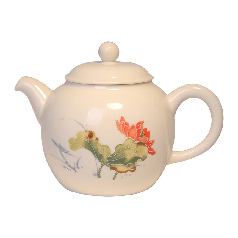 Ivory Porcelain Teapot Ceramic Tea Set