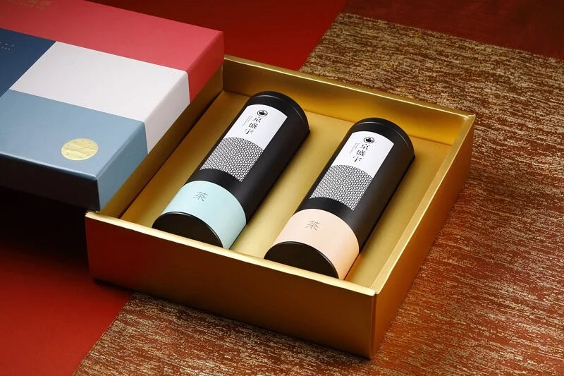 Two Tins Gift Box 175g (Premium Jasmine Green Tea+Alishan Jingsyuan Oolong)