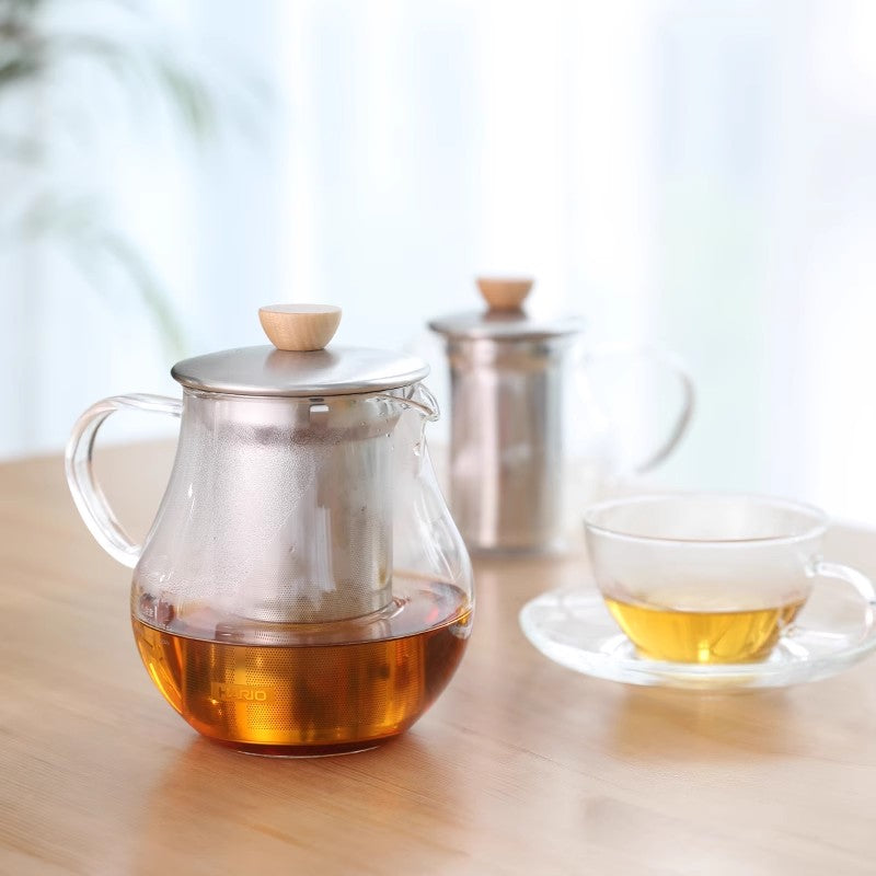 Snowfall Jasmine Green Tea 75g+Hario TPC-45HSV Tea Pot+Taiwanese Sijichun Oolong Tea Bag-15PCS