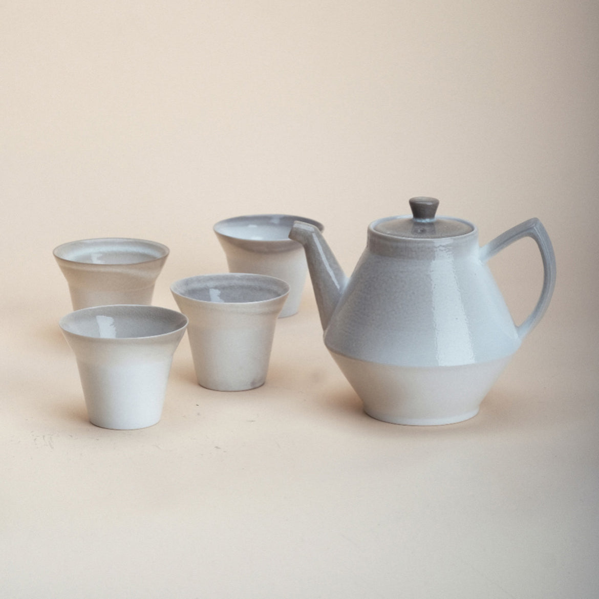 Soda Roasted Tea Set ( 1 Teapot + 4 Tea Cups)