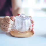 Kinto Glass Tea Pot With Infuser Filter Tea Cup Unimug 350ml
