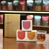 Japanese Popular Tea Bag Collection-Peach Oolong Tea Bags+Red Wine Black Tea Bags+Lemon Sencha Tea Bags+Double Insulated Mug 250ml