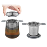 Stainless Steel Double Handle Anti-Scald Tea Strainer