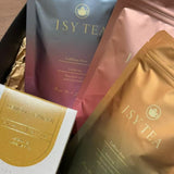Caffeine Free Tea Gift Box:Rooibos Tea & Lavender Teabags 10pcs+Rose & Roselle Teabags 10pcs +Oil Chrysanthemum&Barley Tea Bags 10pcs+Lemon & Ginger TeaBags 15pcs