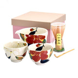 Japanese Matcha Set（Hand-Painted Floral）