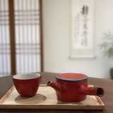 Red Zen Tea Set (1 Teapot +1 Teacup)